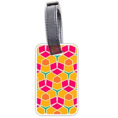 Shapes in retro colors pattern			Luggage Tag (one side)