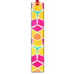 Shapes in retro colors pattern			Large Book Mark