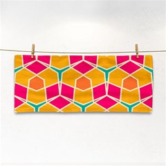 Shapes In Retro Colors Pattern			hand Towel