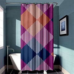 Argyle Variation	shower Curtain 36  X 72 