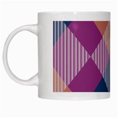 Argyle Variation White Mug by LalyLauraFLM