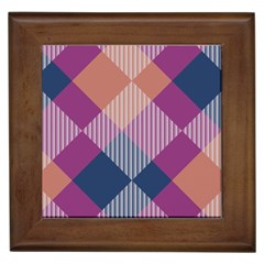 Argyle Variation			framed Tile by LalyLauraFLM