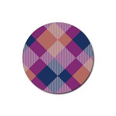 Argyle Variation			rubber Coaster (round) by LalyLauraFLM