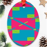 Rectangles and diagonal stripes			Ornament (Oval) Front