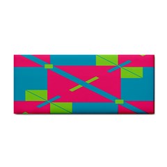 Rectangles And Diagonal Stripes			hand Towel