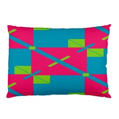 Rectangles And Diagonal Stripes			pillow Case