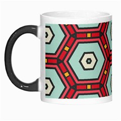 Hexagons Pattern Morph Mug by LalyLauraFLM