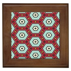 Hexagons Pattern			framed Tile by LalyLauraFLM