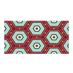 Hexagons Pattern Satin Wrap