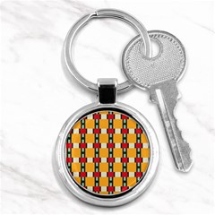 Rectangles And Squares Pattern			key Chain (round) by LalyLauraFLM