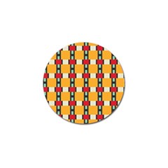 Rectangles And Squares Pattern			golf Ball Marker (4 Pack) by LalyLauraFLM