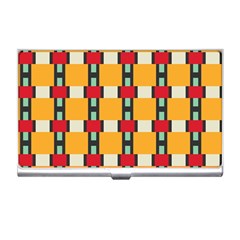 Rectangles And Squares Pattern			business Card Holder by LalyLauraFLM