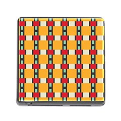 Rectangles And Squares Pattern			memory Card Reader (square) by LalyLauraFLM