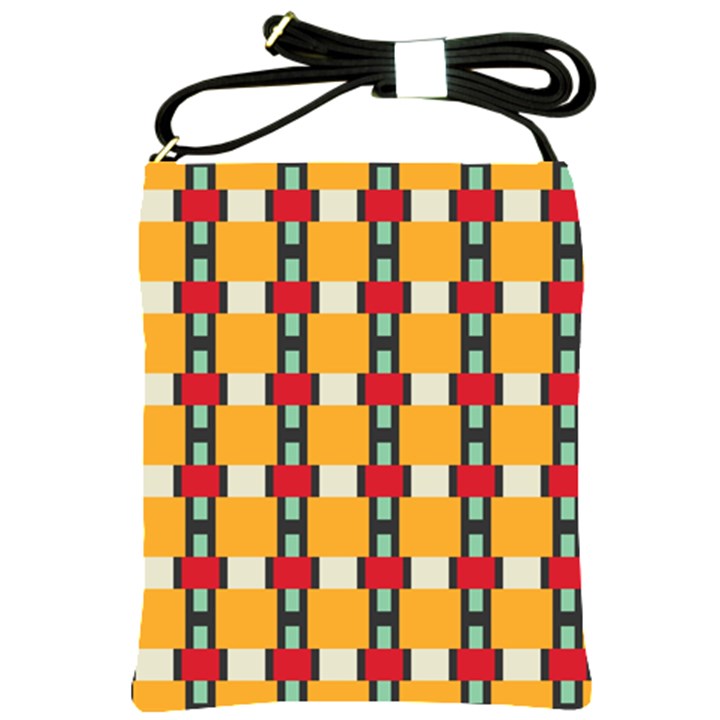 Rectangles and squares pattern			Shoulder Sling Bag