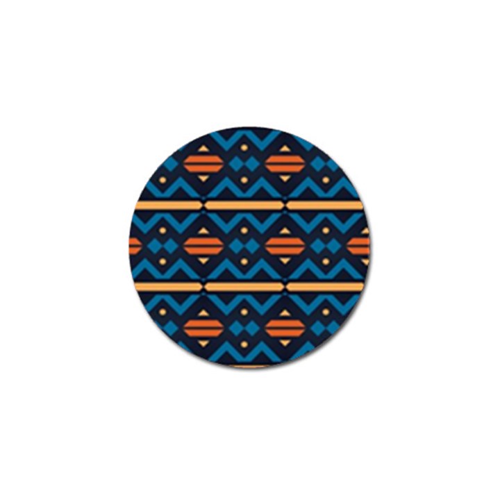 Rhombus  circles and waves pattern			Golf Ball Marker