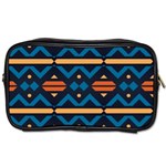 Rhombus  circles and waves pattern			Toiletries Bag (One Side) Front