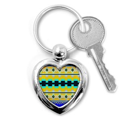 Rectangles And Other Shapes			key Chain (heart) by LalyLauraFLM