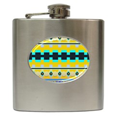 Rectangles And Other Shapes			hip Flask (6 Oz) by LalyLauraFLM