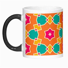 Pink Flowers Pattern Morph Mug by LalyLauraFLM