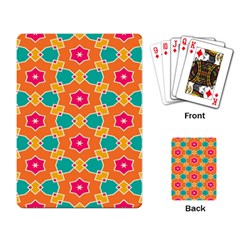 Pink Flowers Pattern			playing Cards Single Design by LalyLauraFLM