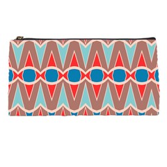 Rhombus And Ovals Chains 	pencil Case by LalyLauraFLM