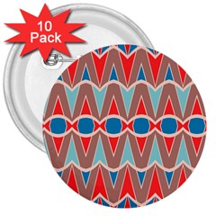 Rhombus And Ovals Chains			3  Button (10 Pack) by LalyLauraFLM