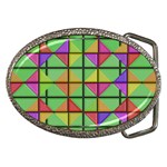 3D rhombus pattern			Belt Buckle Front