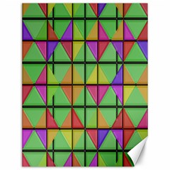 3d Rhombus Pattern			canvas 12  X 16  by LalyLauraFLM