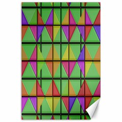 3d Rhombus Pattern			canvas 24  X 36 