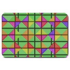 3d Rhombus Pattern			large Doormat by LalyLauraFLM