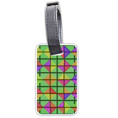 3d Rhombus Pattern			luggage Tag (one Side) by LalyLauraFLM