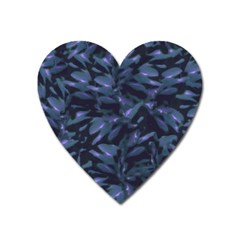 Tropical Dark Pattern Heart Magnet by dflcprints