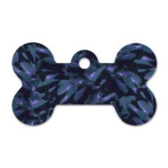 Tropical Dark Pattern Dog Tag Bone (one Side) by dflcprints