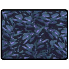 Tropical Dark Pattern Double Sided Fleece Blanket (large) 