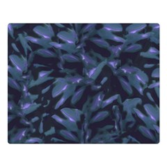 Tropical Dark Pattern Double Sided Flano Blanket (large) 