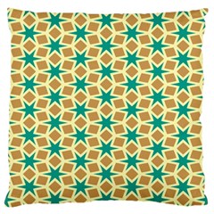 Stars And Squares Pattern 	large Flano Cushion Case (two Sides)