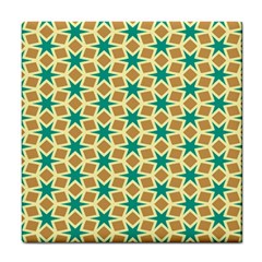 Stars And Squares Pattern			tile Coaster by LalyLauraFLM