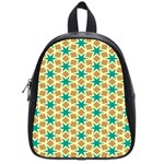 Stars and squares pattern			School Bag (Small) Front