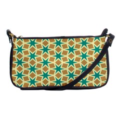 Stars And Squares Pattern			shoulder Clutch Bag by LalyLauraFLM