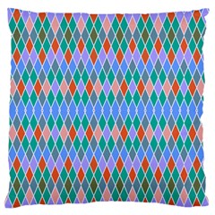 Pastel Rhombus Pattern	large Flano Cushion Case (two Sides)