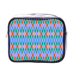 Pastel Rhombus Pattern			mini Toiletries Bag (one Side) by LalyLauraFLM