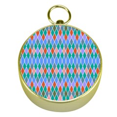 Pastel Rhombus Pattern			gold Compass