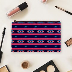 Stripes And Other Shapes Pattern Cosmetic Bag by LalyLauraFLM