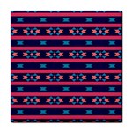 Stripes and other shapes pattern 			Tile Coaster Front