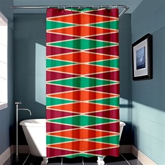 Distorted Rhombus Pattern	shower Curtain 36  X 72 