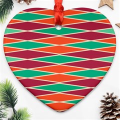 Distorted Rhombus Pattern 			ornament (heart) by LalyLauraFLM