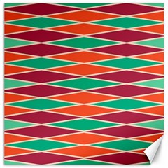 Distorted Rhombus Pattern 			canvas 20  X 20  by LalyLauraFLM