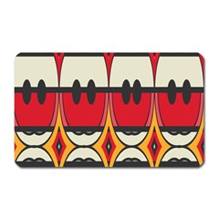 Rhombus Ovals And Stripes 			magnet (rectangular) by LalyLauraFLM