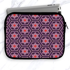 Flowers And Honeycomb Pattern			apple Ipad 2/3/4 Zipper Case by LalyLauraFLM