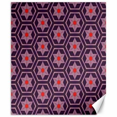 Flowers And Honeycomb Pattern 			canvas 8  X 10  by LalyLauraFLM